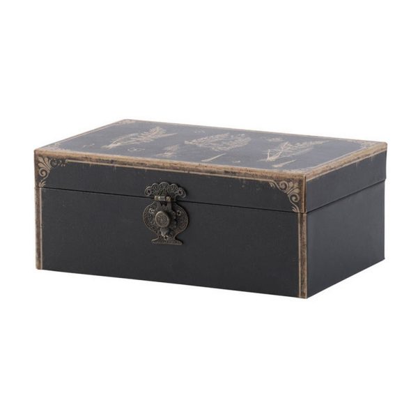 Leo Set of 3 Storage Boxes, Vegan Leather Lining, Ornate Printed Designs By Casagear Home Online Hot Sale - Image 3