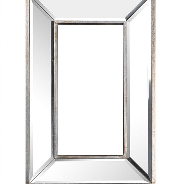 18, 14, 11 Inch Modern Accent Wall Mirror, Set of 3 Varied Shapes, Silver By Casagear Home Discount - Image 5
